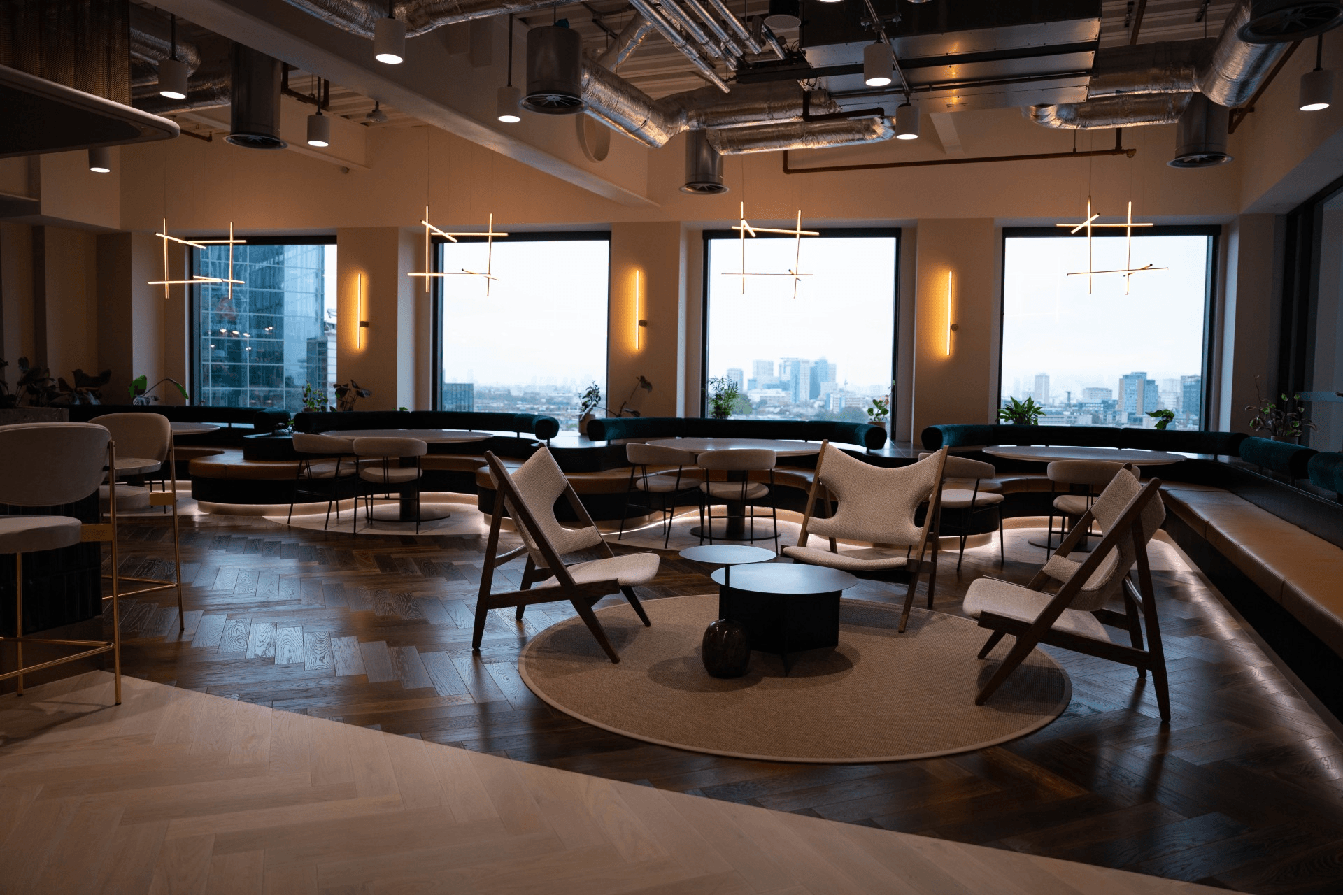 Lounge at Maven Securities' London office